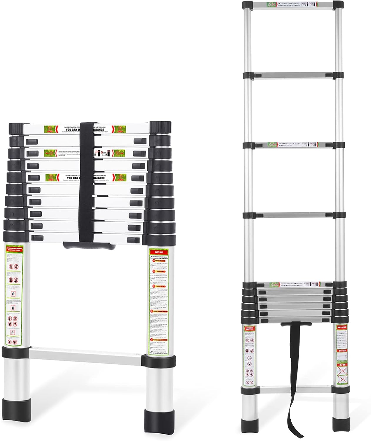 RIKADE Telescoping Ladder 10.5FT for RV, Attic & Roof Use