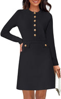 NENONA Women's 2025 Fall Sweater Dress - Elegant Mini A-Line