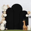 Spandex Arch Backdrop Cover Set of 3 Black Wedding Arch Stand Covers