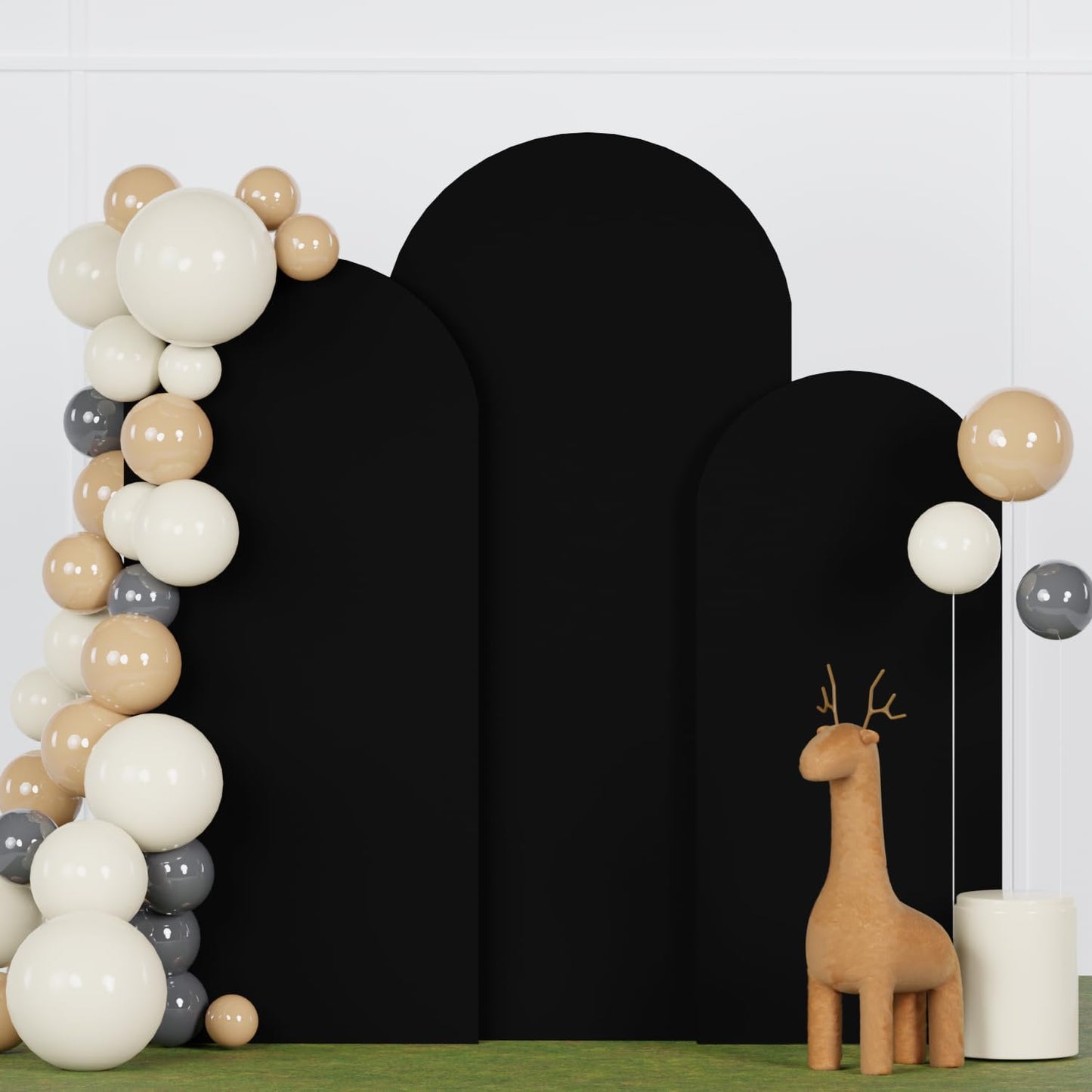 Spandex Arch Backdrop Cover Set of 3 for Elegant Weddings
