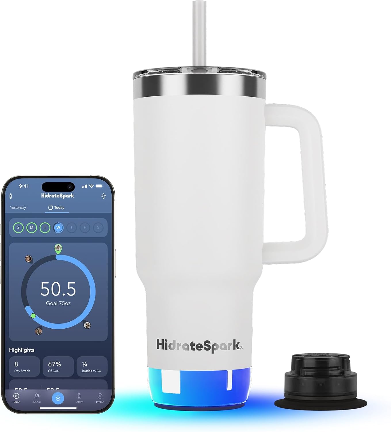 Hidrate Spark PRO 2 Smart Tumbler 30 oz for Hydration Tracking