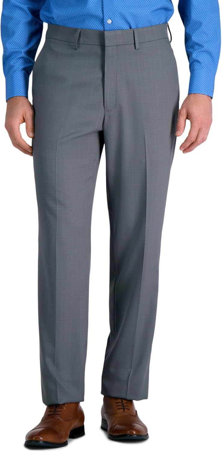 Haggar Mens Premium Comfort Dress Pant for Stylish Versatility