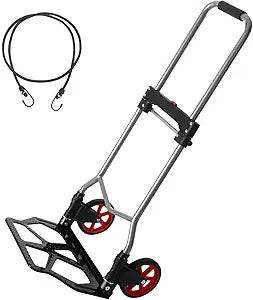240lbs Capacity Dolly Cart with Telescoping Handle for Easy Transport