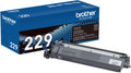 Brother TN229BK Black Toner Cartridge - Reliable Standard Yield
