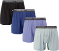 BAMBOO COOL Men's Boxer Shorts 4 Pack - Breathable Relaxed Fit all
