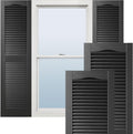 Lifetime Vinyl Open Louver Shutters 14 1/2in x 60in - Easy Install