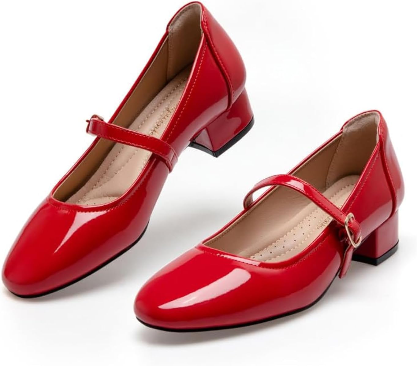 Stylish Mary Jane Shoes Low Heels Dress Pumps for Women