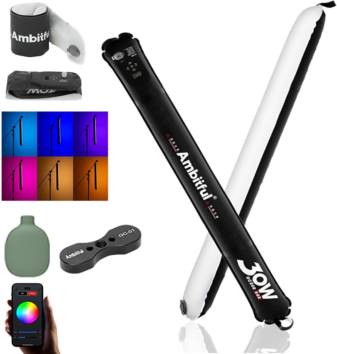 Ambitful GC30R 30W RGB Inflatable Tube Light for Creative Lighting