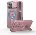 Peony Pink iPhone 16 Pro Max Case with Slide Camera Cover - Rugged