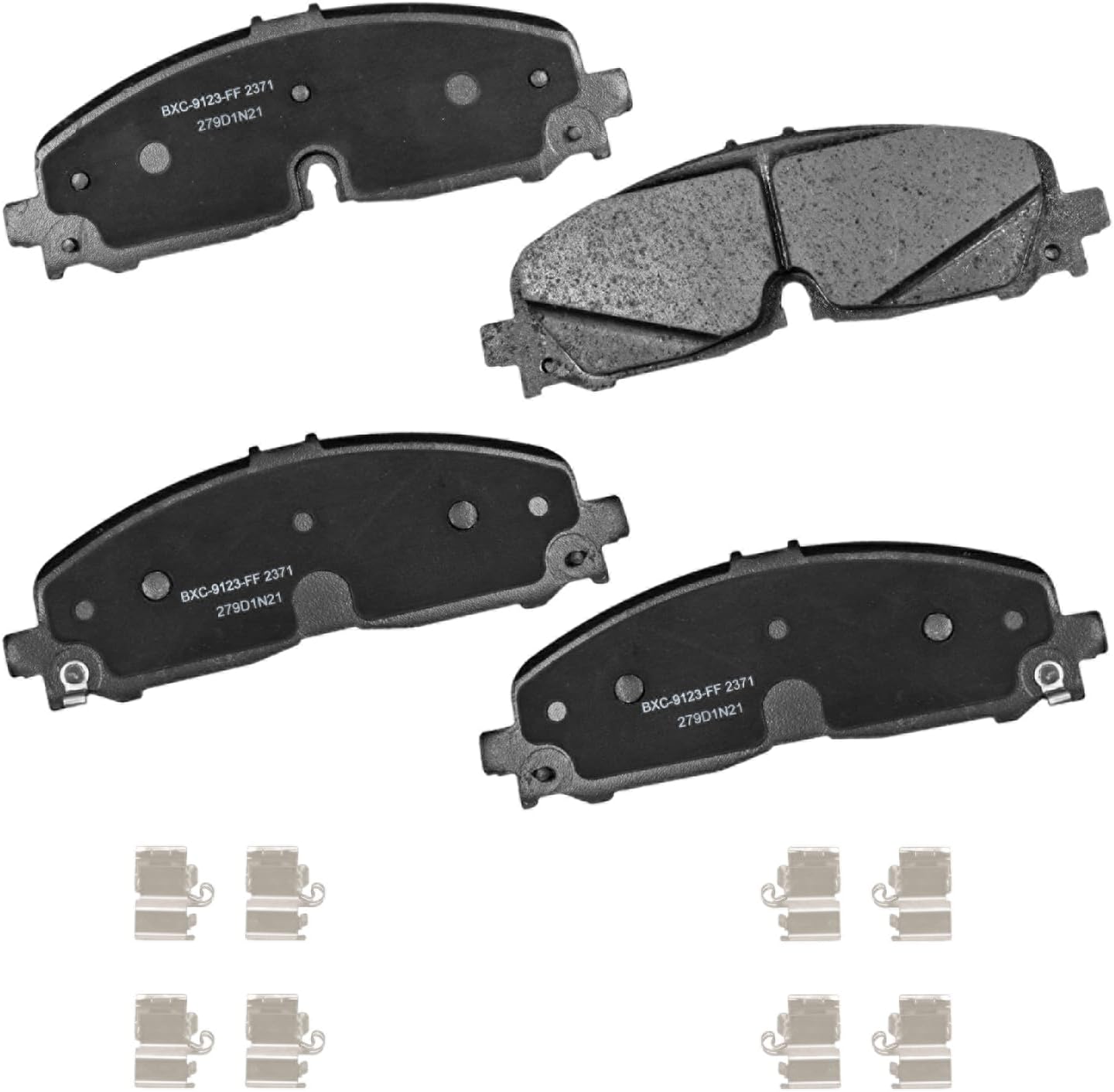 Bendix Premium SBC2371 Ceramic Front Brake Pads for Safety