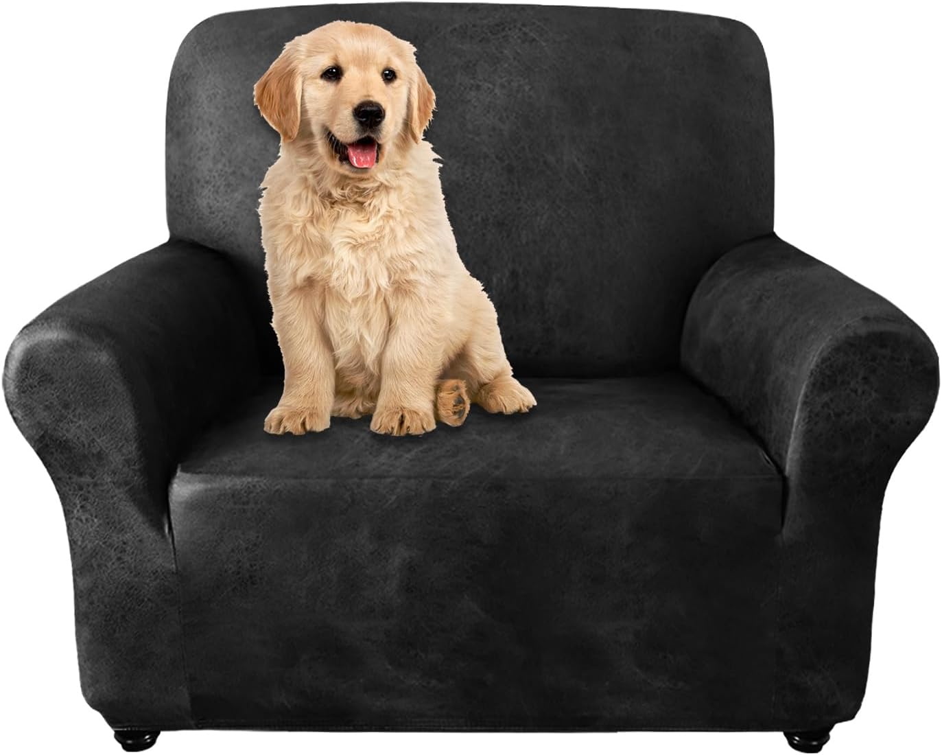 Molasofa Single Sofa Cover for Home Decor, Soft Leather-Like