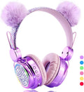 Kids Headphones Wireless Bluetooth 5.3 with LED Lights - Safe 85dB