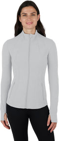 Yogalicious Full-Zip Lightweight Hooded Running Workout Yoga Lux Our