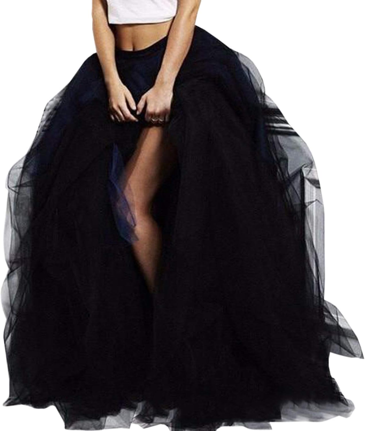 WDPL Wedding Planning Women's Long Maxi Tulle Skirt for Events