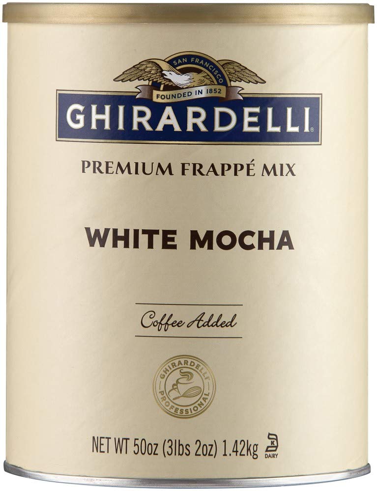Ghirardelli White Mocha Frappe Mix for Creamy Indulgence