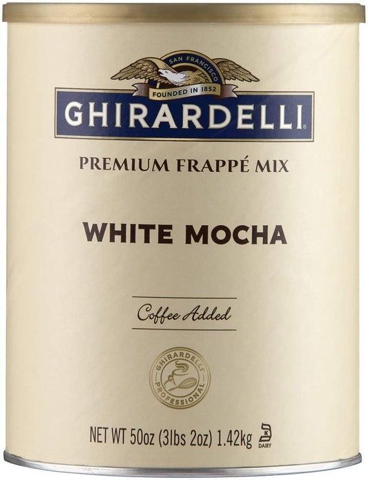 Ghirardelli White Mocha Frappe Mix for Creamy Indulgence