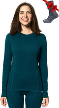 Merino Wool Base Layer for Women - Heavyweight 320 g/m2 Thermal