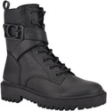 GUESS Women's Orana Combat Boot - Sturdy Style with Side Zipper