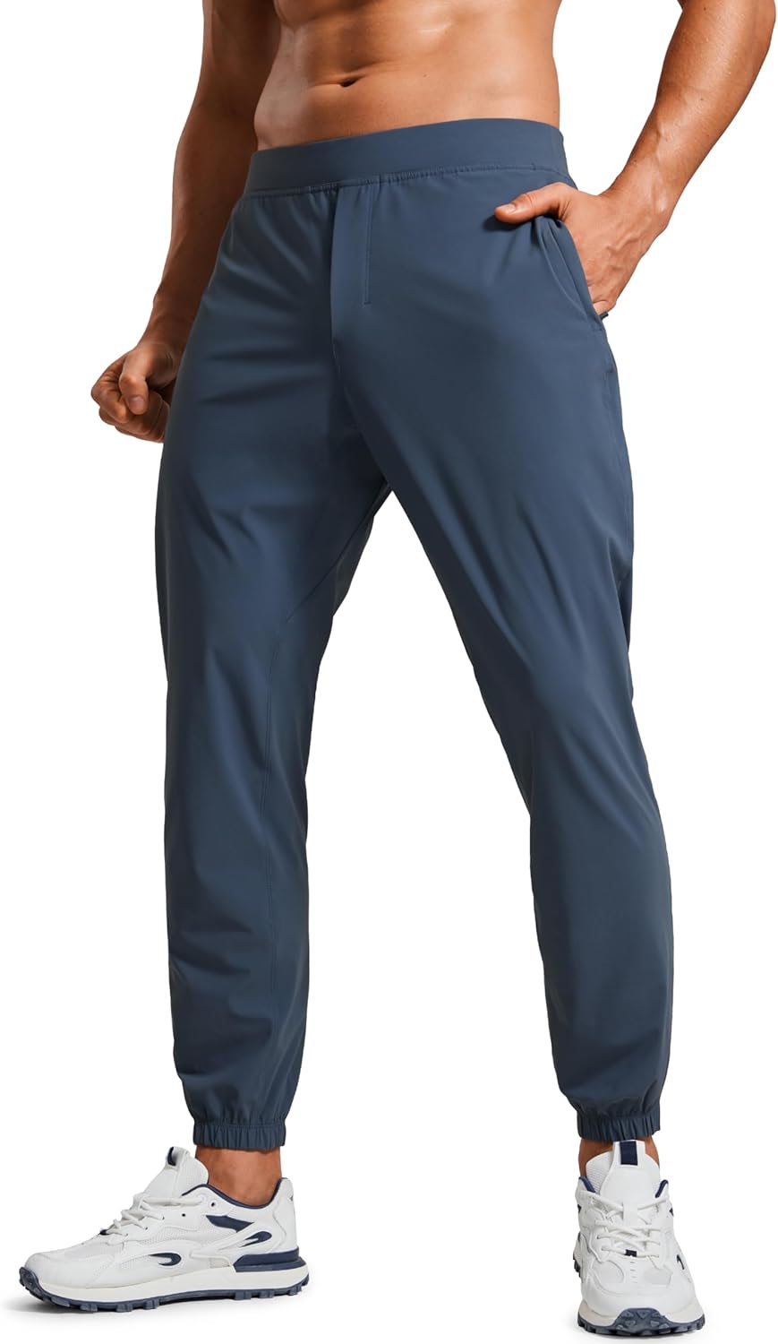 CRZ YOGA Athletic Joggers for Men - Lightweight Running Pants
