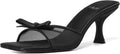 Mostrin Kitten Heels for Women Round Toe Bow Mules - Chic Comfort