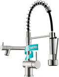 Kicimpro Kitchen Faucet with Pull Down Sprayer - Commercial Style