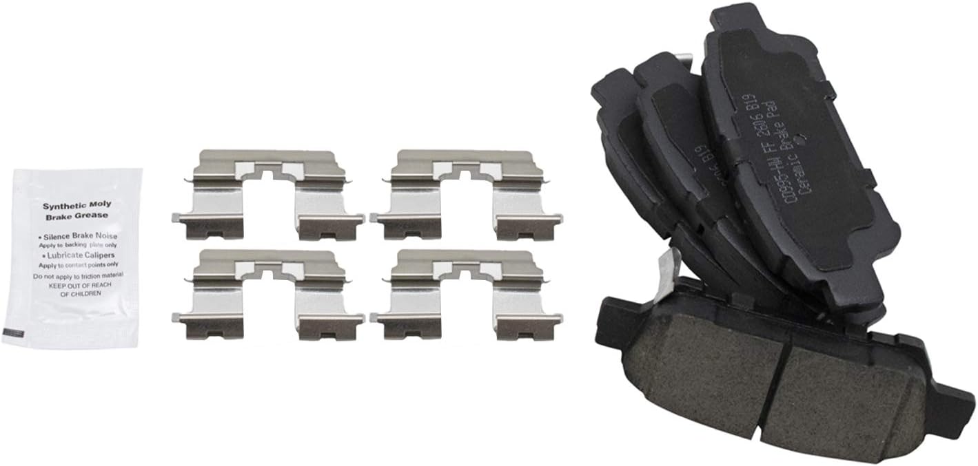 TRQ Rear Brake Pads Ceramic for 2004-2010 Toyota Sienna