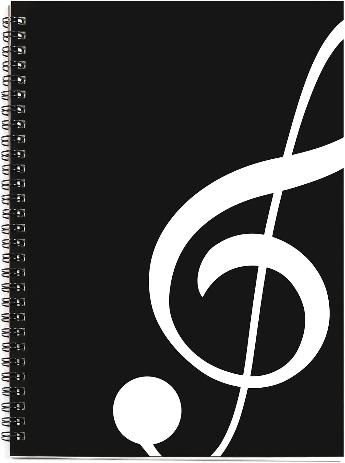 MAXCURY Black Music Notebook 100 Pages