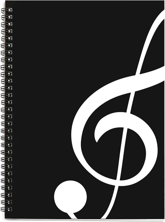 MAXCURY Black Music Notebook 100 Pages