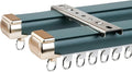 Silent Sliding Curtain Track - Heavy-Duty, 13.8FT Blue