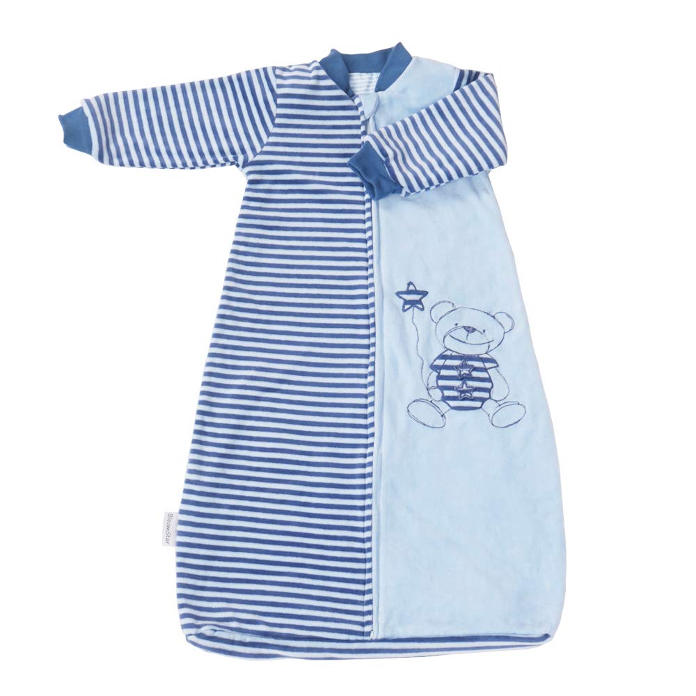 Toddler Sleeping Sack Long Sleeve 9-24M Cotton Velvet for Comfort