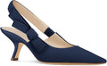 Coutgo Womens Slingback Kitten Heels Closed Pointed Toe (Style G24C)