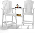 PASAMIC Tall Adirondack Chair Set of 2 with Removable Trays