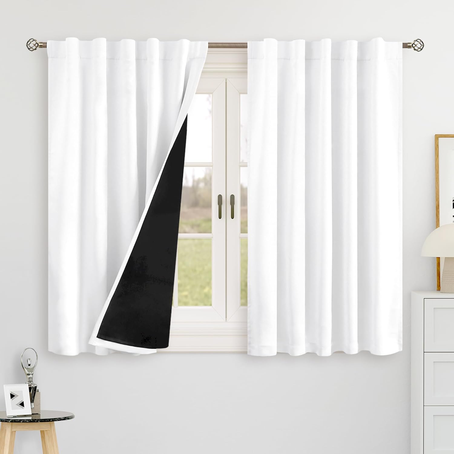 BGment Short Blackout Curtains for Small Windows 100% Blackout