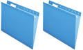 Pendaflex Reinforced Hanging File Folders, Letter Size - Durable Blue