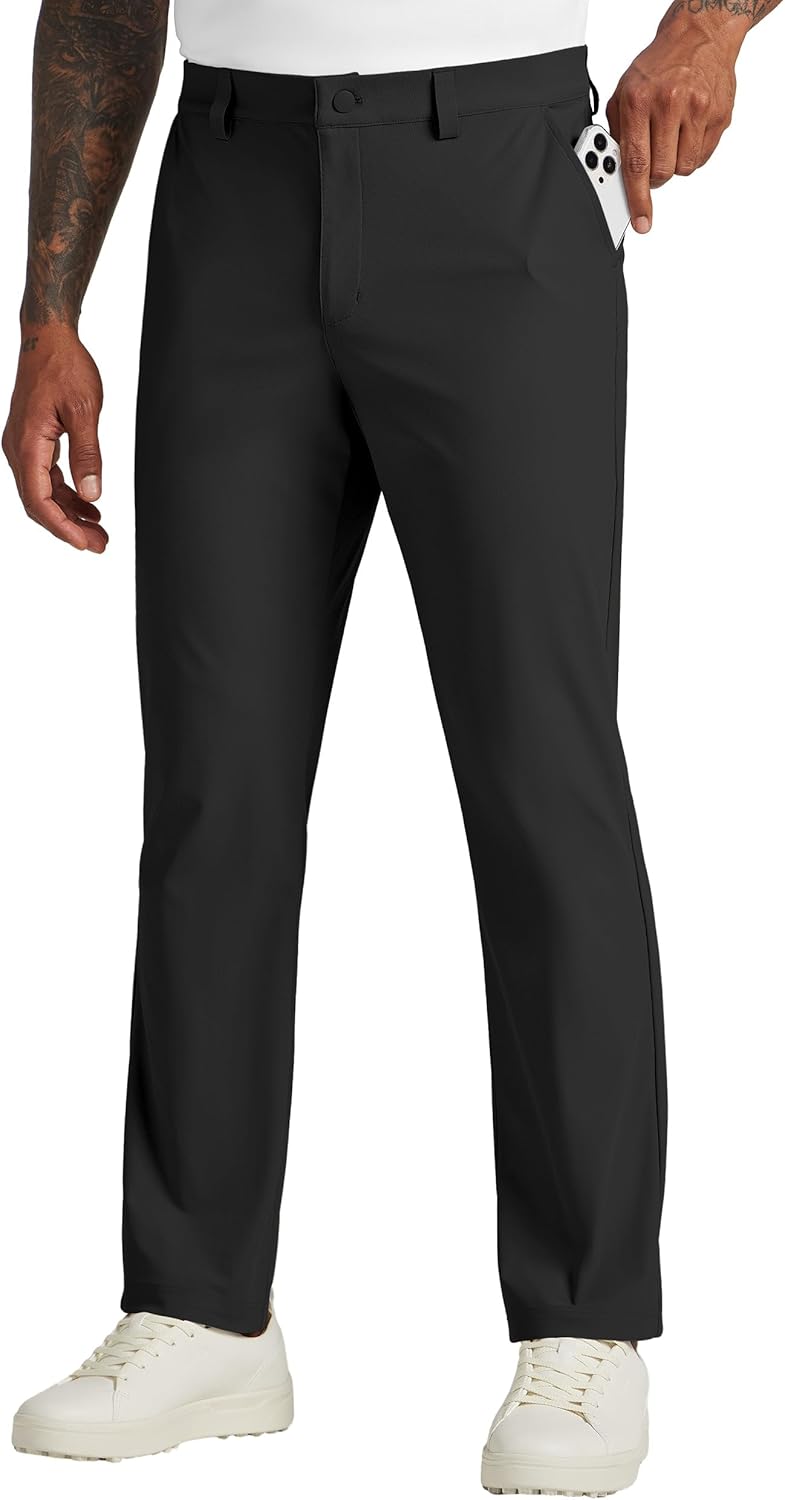 Willit Mens Golf Pants Quick Dry Stretch Dress Pants for Comfort