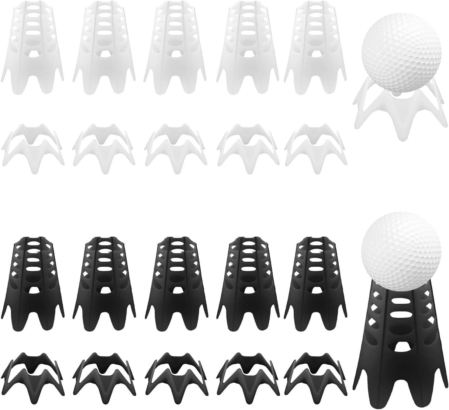PEUTIER Golf Tees Set: Practice Anywhere, Anytime!