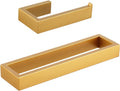 Bathroom 2-Piece Accessory Set Gold Stainless Steel - Durable Style