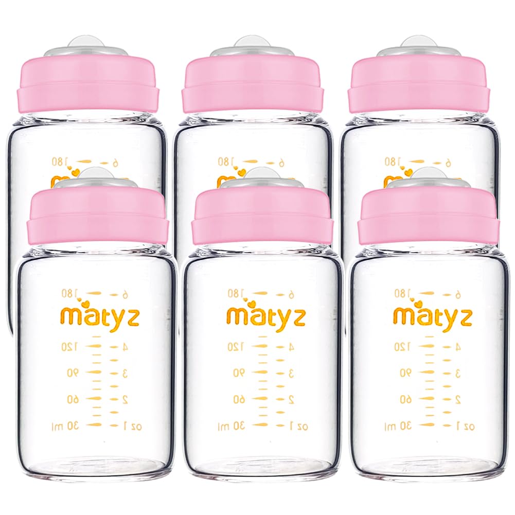 Matyz Glass Breastmilk Storage Containers - Safe & Leakproof Set
