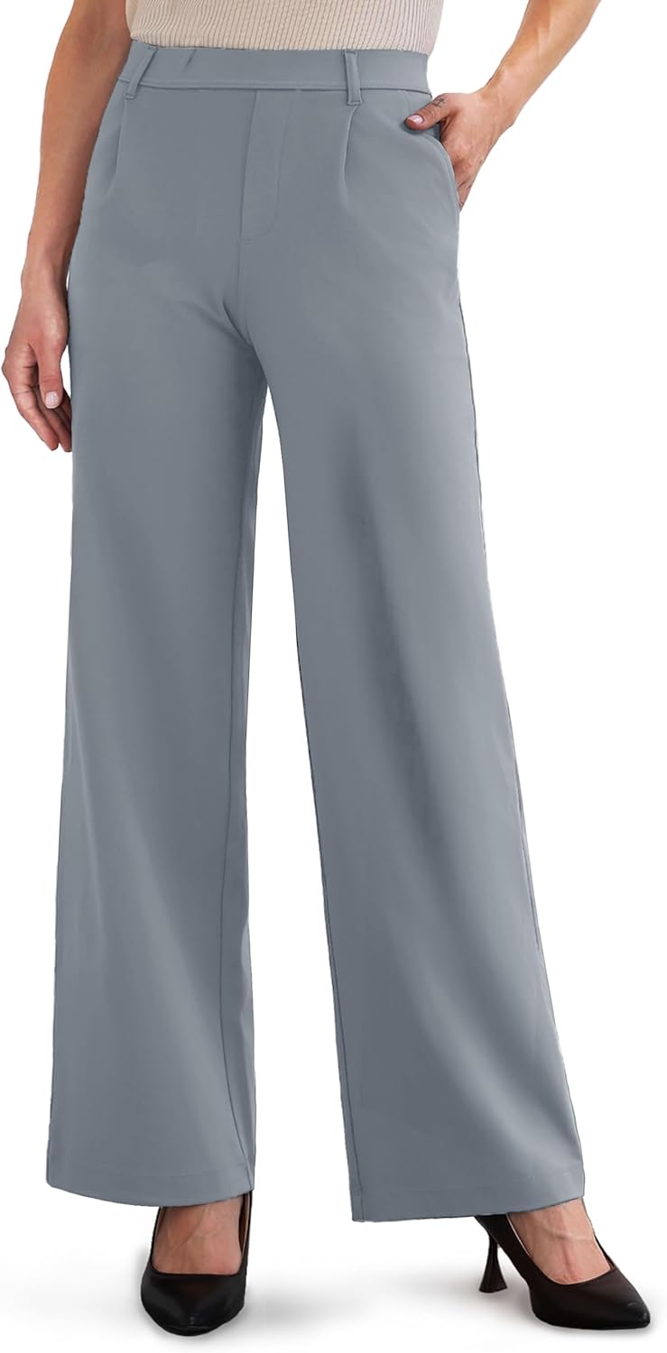 ESOFT Womens Dress Pants Wide Leg High Waisted Casual Trousers