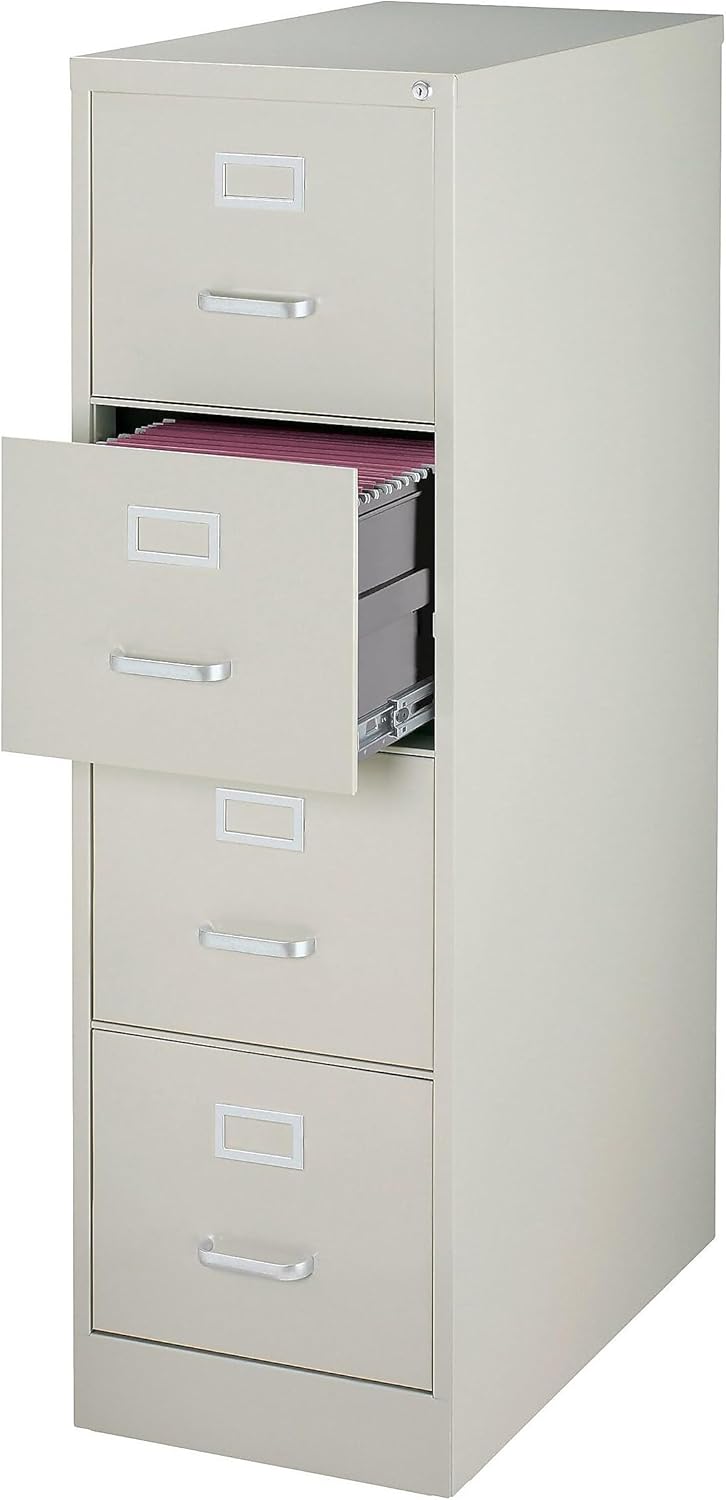 4-Drawer Vertical File Cabinet for Letter Size Documents