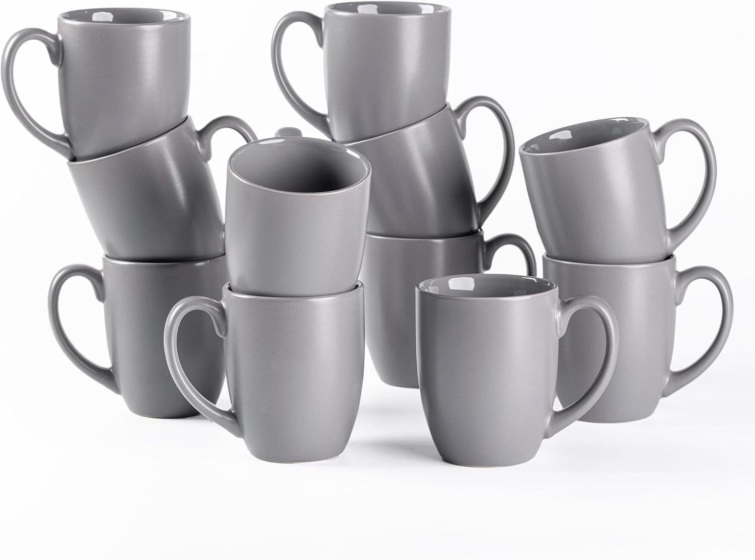 12 OZ Ceramic Coffee Mugs Set of 12 for Latte and Cocoa