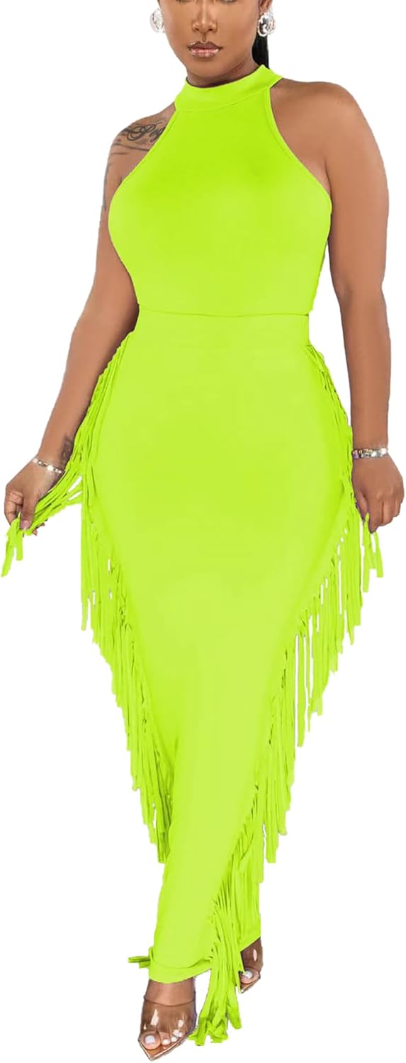 2 Piece Outfits for Women Sexy Crop Top and Bodycon Dress Set