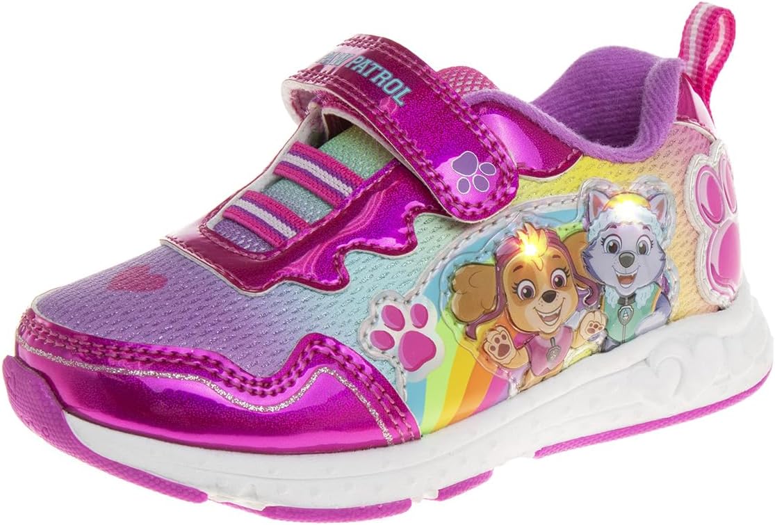 Nickelodeon Girl's Paw Patrol Light Up Laceless Shoes for Kids