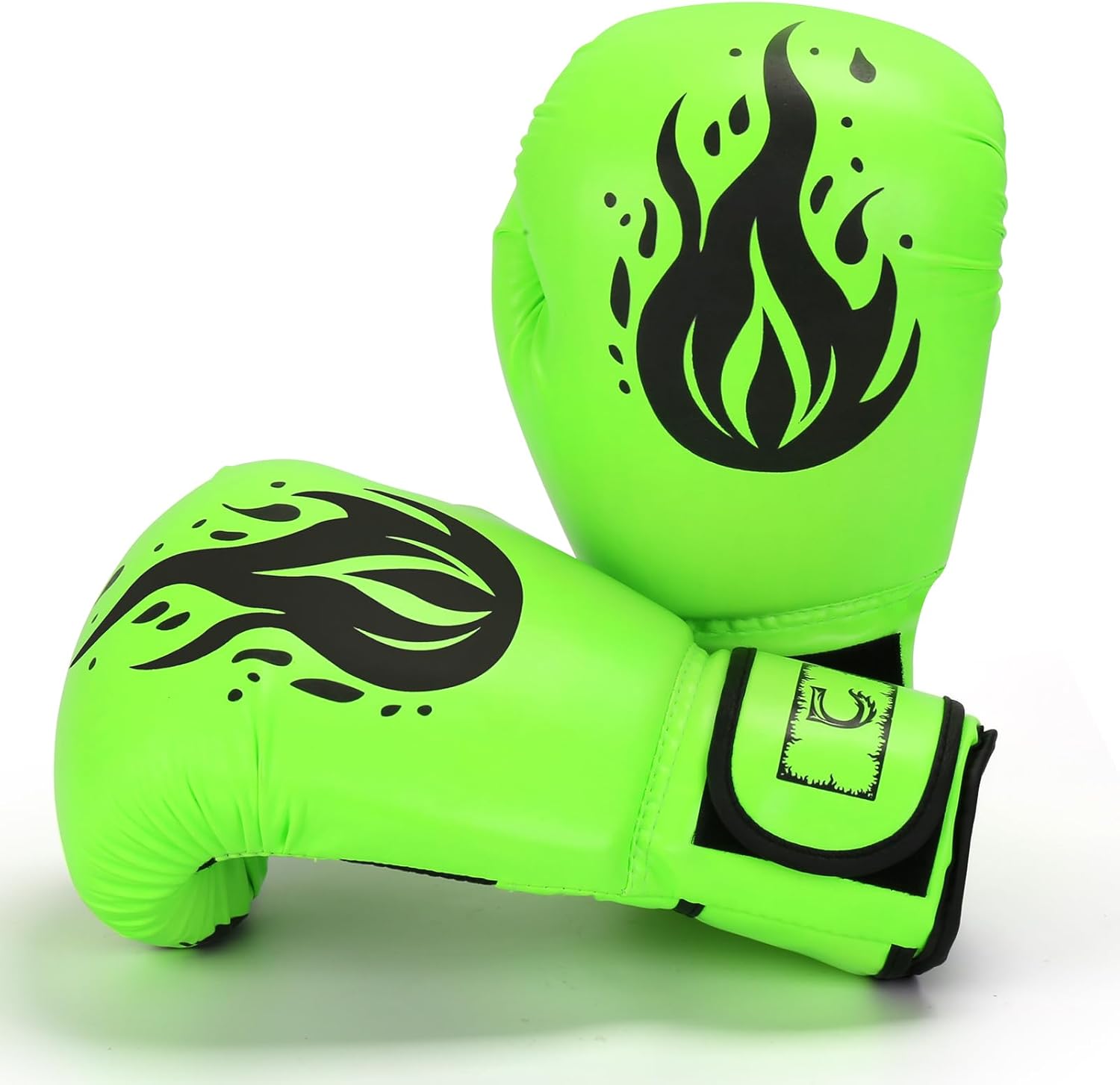 Adjustable Wristband Boxing Gloves - Fighting 12oz Green