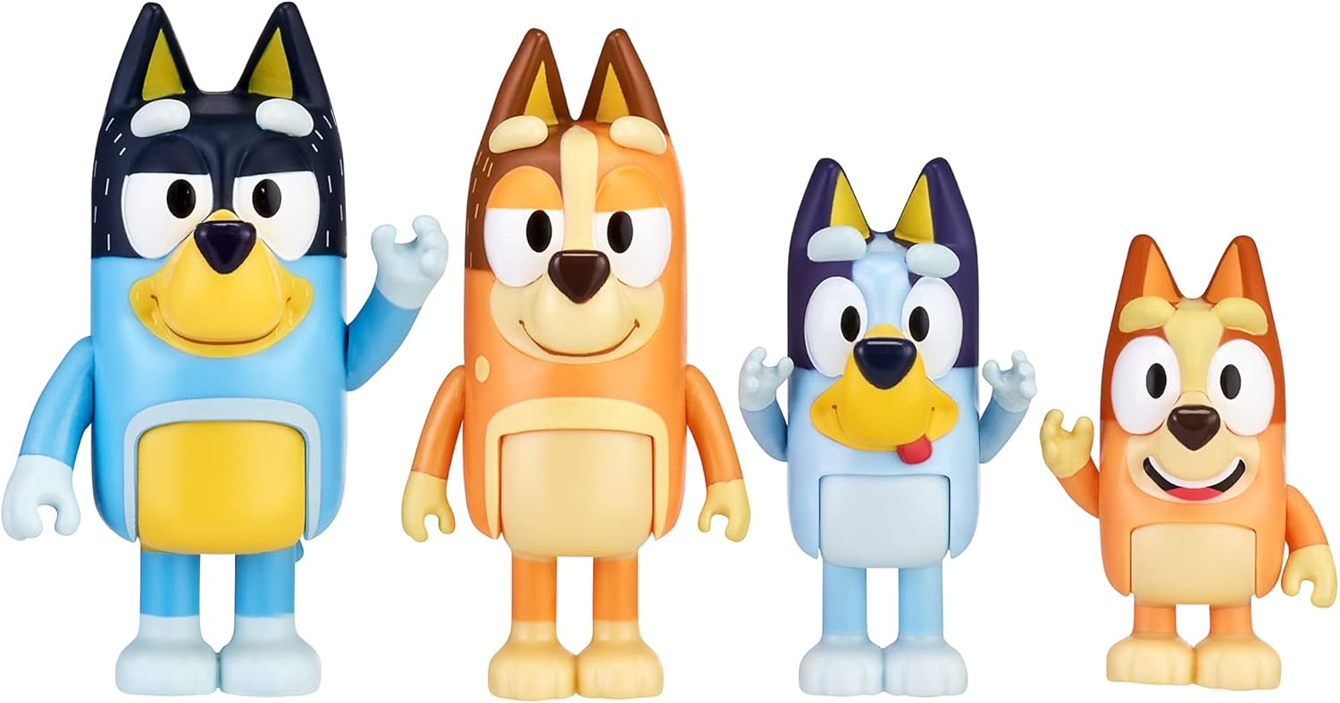 Bluey S5 Figure 4PK - Vibrant New Expressions!