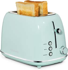REDMOND 2 Slice Toaster with Bagel, Defrost, and 6 Settings