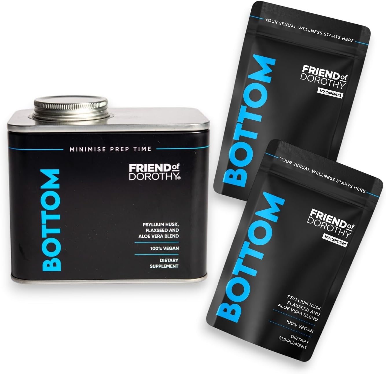 Prep-Ready Bundle 2 Bottom 120 Fibre Capsules for Digestive Health