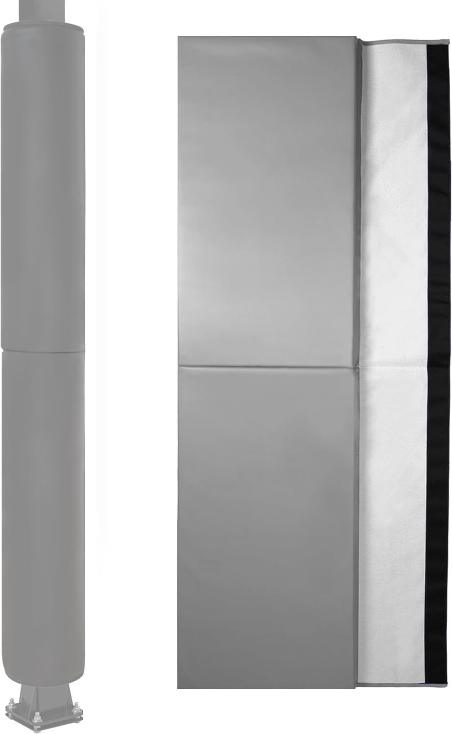 6 Feet Tall Heavy Duty Safety Pole Pads for Basketball Poles