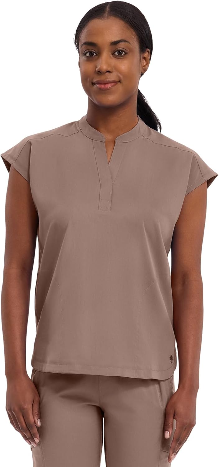 Healing Hands Women's Relaxed Fit Journey Scrub Top with Pockets