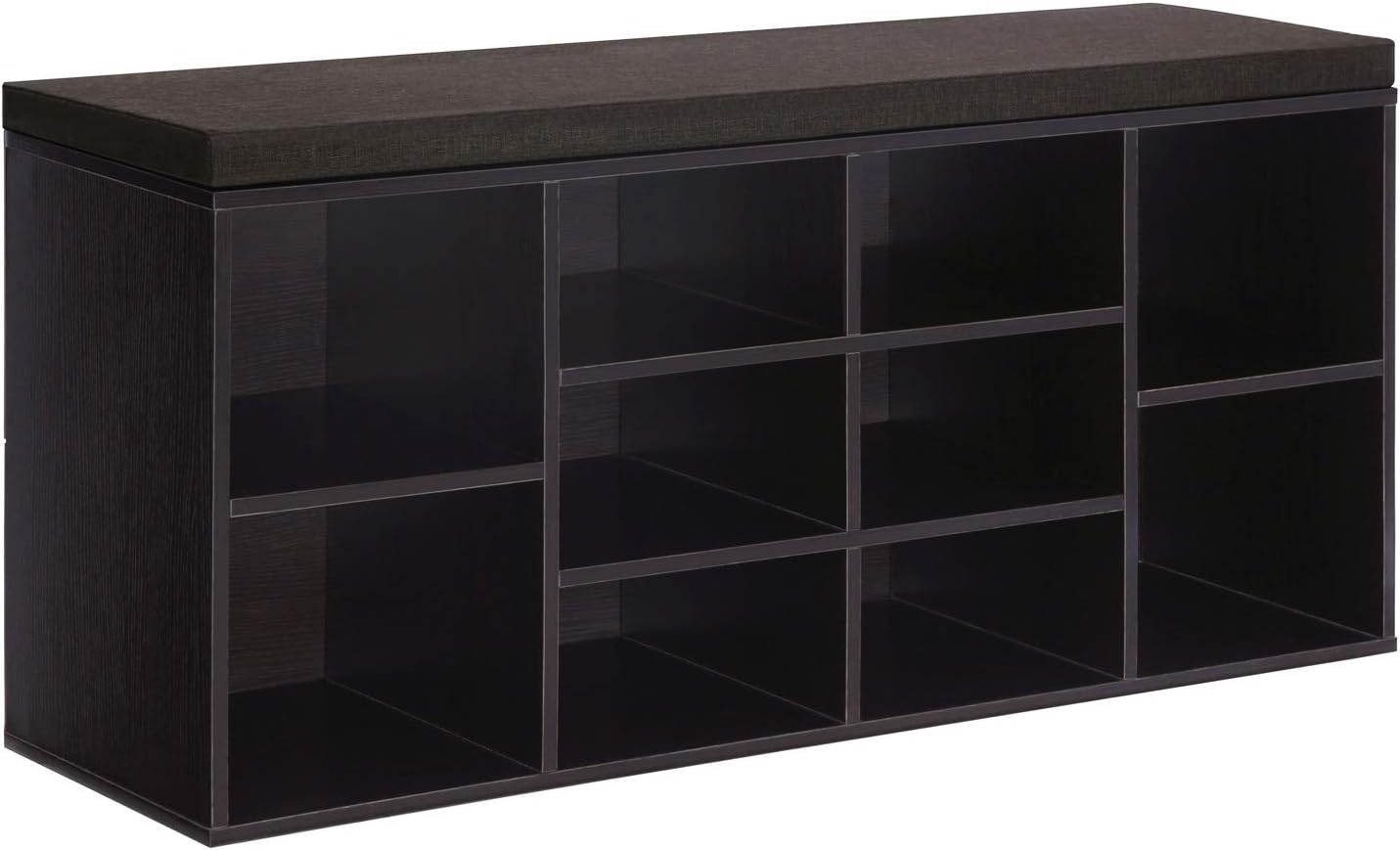 VASAGLE CUSTOS Shoe Bench with Padded Seat and Storage Design